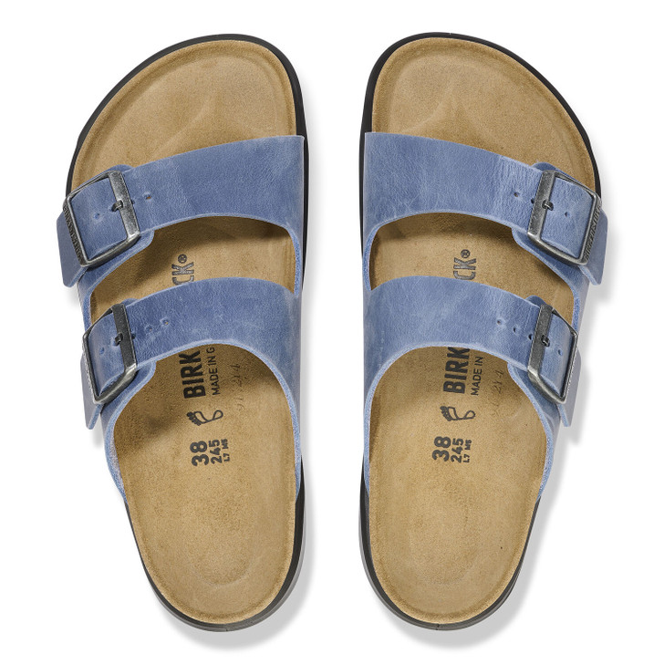 Birkenstock Arizona Crosstown Elemental Blue Oiled Leather - Women's Sandal