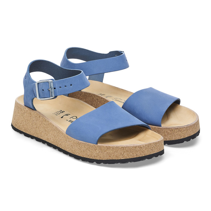 Birkenstock Glenda Elemental Blue Nubuck Leather - Women's Sandal