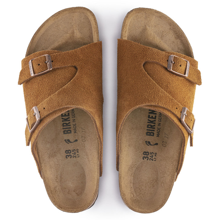 Zurich Mink Suede Leather - Unisex Sandal 