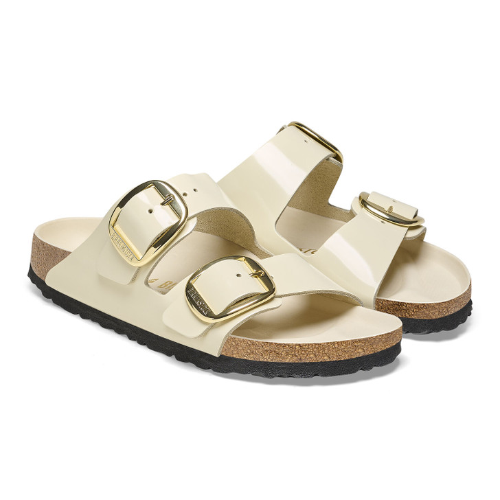 Birkenstock Arizona Big Buckle High Shine Ecru - Women's Sandal