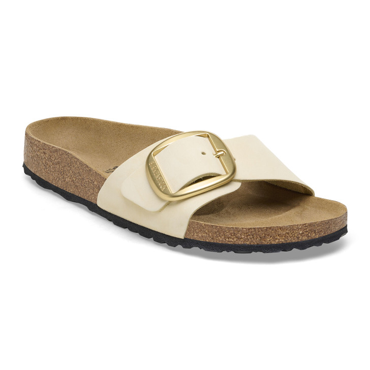 Birkenstock Madrid Big Buckle Ecru Nubuck Leather - Women's Sandal