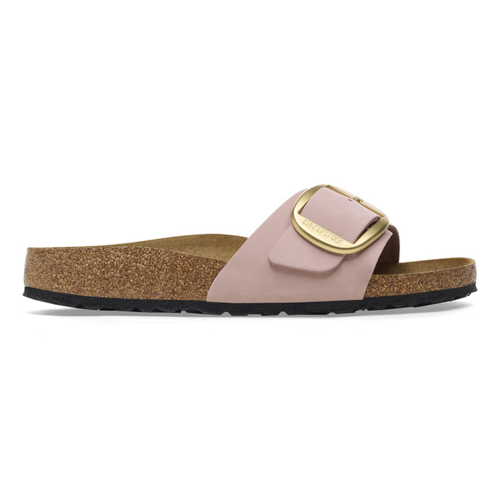 Birkenstock Madrid Big Buckle Soft Pink Nubuck Leather - Women's Sandal