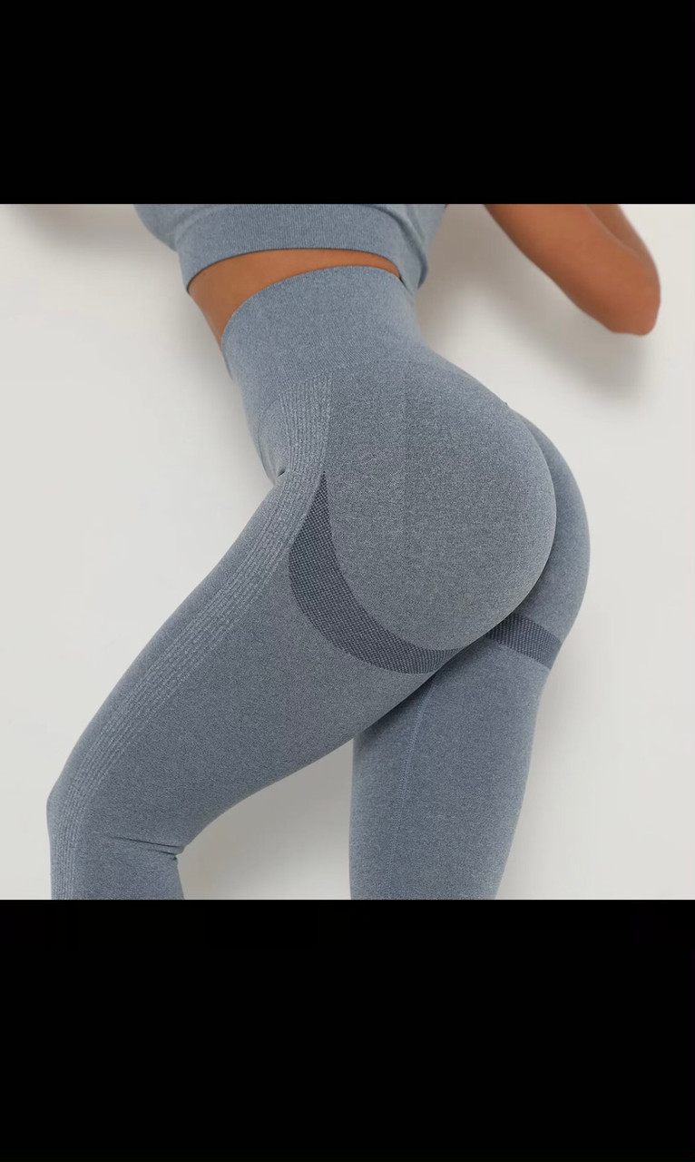 Navy Blue Scrunch Butt Leggings