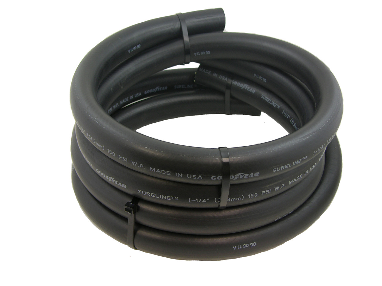11/4" Black Rubber Hose, 150 PSI GeoHydro Supply in Ohio