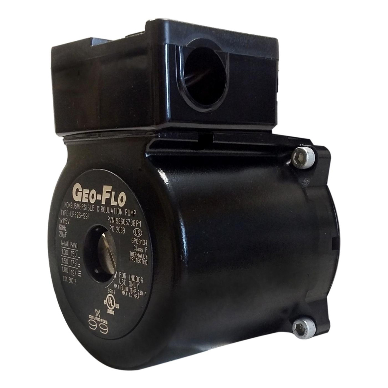 Grundfos UPS2699 No Volute Pump Geothermal supplies