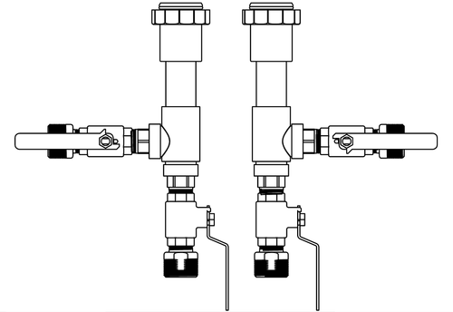 Dual Unit Connection Kit for Flo-Link XL Flow Center with Double O-Ring