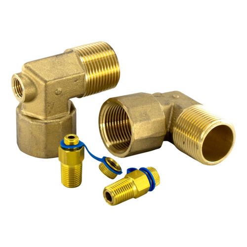 Pipe Fitting - 90° Elbow Adapter, Male to Female, Threaded and
