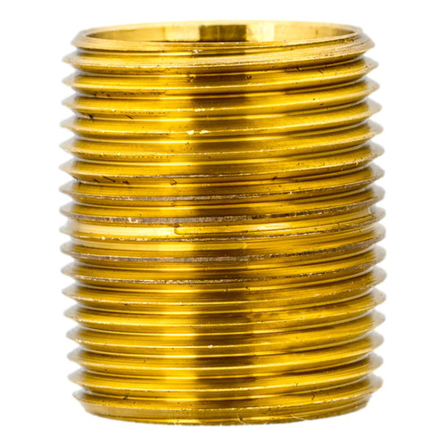 Brass Threaded Nipple 1" x Close