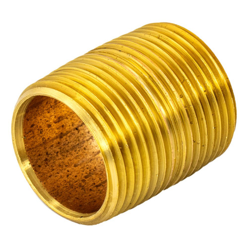 Brass Threaded Nipple 1" x Close