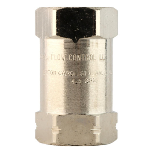Brass/Stainless Steel Flow Regulator - 4.5 GPM - 3/4" Female Pipe Thread x 3/4" Female Pipe Thread