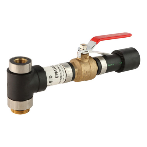 1"MHP X 1"PE Valve With .5" P/T