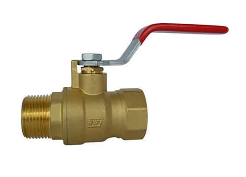 Brass Ball Valve, Full Port, 3/4" FPT x 3/4" MPT Brass Ball Valve, Full Port, 3/4" FPT x 3/4" MPT