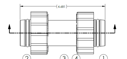 Flo-Link Connecting Coupler, PVC