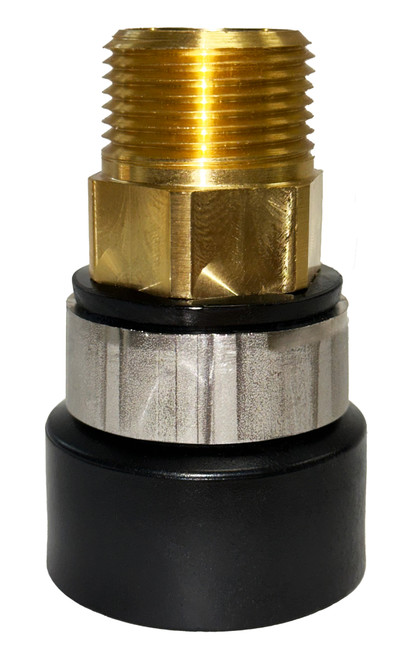 Brass Adapter - 1¼" Fusion x 1" Male Pipe Thread - Geo-Flo