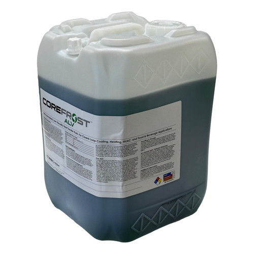 COREFROST Advanced Low Viscosity (ALV) Heat Transfer Fluid, Inhibited, 5 Gallons, 100% Concentration COREFROST Advanced Low Viscosity (ALV) Heat Transfer Fluid, Inhibited, 5 Gallons, 100% Concentration