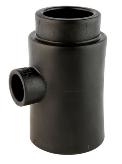Socket Fusion Reducer Tee - 2" x 1-1/2" x 3/4" PE Fusion