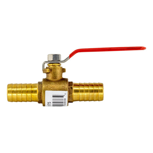 Brass Ball Valve - 1" Barb Inserts Brass Ball Valve - 1" Barb Inserts