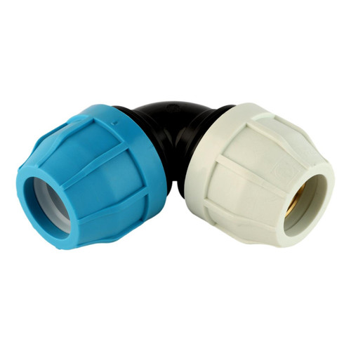 Compression Elbow - 1-1/4" PE x 1-1/4" PVC