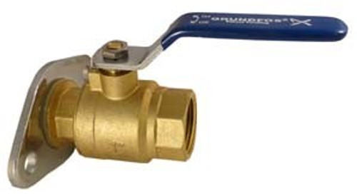 Flange Ball Valve Grundfos Brass 2-Bolt Flange NPT Ball Valve