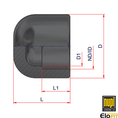 Socket Fusion End Cap - 1-1/4