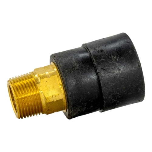 Brass Adapter - 1" PE Socket Fusion x 3/4" Male Pipe Thread