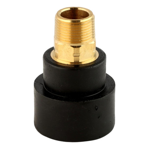 Socket Fusion Brass Adapter - 1-1/4" PE Fusion x 3/4" Male Pipe Thread