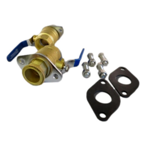 Flange Ball Valve Grundfos Brass 2-Bolt Flange NPT Ball Valve