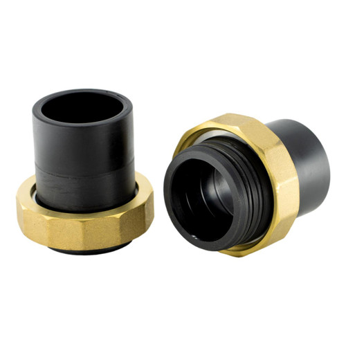 Flo-Link XL Double O-Ring x 1-1/2" PE Socket Fusion Adapters - Set of 2