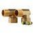 Brass Adapter - 1-1/4" Male Pipe Thread x 1-1/4" Female Pipe Thread Elbow with PT Ports Set