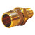 No-Lead Bronze Straight Adapter with O-Ring Union - 1-1/4" Male Pipe Thread x 1-1/4" Hose Barb