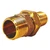 1-1/4" x 1-1/4" Bronze Male Union Adapter, Barb Insert to Male Pipe Thread Union with Hex, No-Lead, for Plastic Pipe and Hose