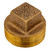 Bronze Threaded Square Head Cored Plug 1-1/4" MPT