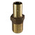 1" x 1-1/4" Bronze Coupling, Barb Insert to Barb Insert with Hex, No-Lead for Plastic Pipe and Hose
