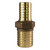 1" x 1-1/4" Bronze Coupling, Barb Insert to Barb Insert with Hex, No-Lead for Plastic Pipe and Hose