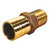 Bronze Barb Insert Coupling - 1-1/4" x 1-1/4" with Hex Head