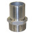 Stainless Straight Adapter - 2" Male Pipe Thread x 2" Barb