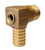 Red Brass Elbow - 3/4" Male Pipe Thread x 3/4" Hose Barb with 1/4" Tap