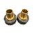 Flo-Link Double O-Ring x 1" Brass Barb Adapters - Set of 2 - used