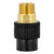 Socket Fusion Brass Adapter - 1" PE Fusion x 1" Male Pipe Thread