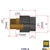 Brass Adapter - 1" PE Socket Fusion x 1" Male Pipe Thread