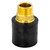 Socket Fusion Brass Adapter - 1-1/4" PE Fusion x 1" Male Pipe Thread