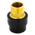 Socket Fusion Brass Adapter - 1-1/4" PE Fusion x 1-1/4" Male Pipe Thread
