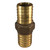1" x 1" Bronze Coupling, Barb Insert with Hex, No-Lead, for Plastic Pipe and Hose