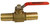3/4" x 3/4" Brass Full Port Insert Ball Valve, Barb Insert to Barb Insert, No-Lead, For Plastic Pipe and Hose, Safe for Potable Water