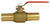 No-Lead Brass Ball Valve - 1-1/4" Hose Barb x 1-1/4" Hose Barb