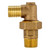 Red Brass Heat Pump Elbow - 1" Male Pipe Thread x 1" Hose Barb Union with 1/4" Tap