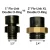 Flo-Link Double O-Ring x 1" Male Cam Elbow Adapters -- Set of 2
