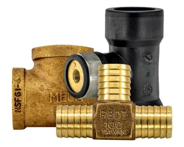 Brass Barb Insert Coupling - 1 x 1 with Hex - Geo-Hydro Supply, Ltd.