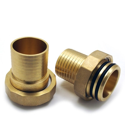 Flo-Link XL Double O-Ring x 2 Brass Hose Barb Adapters - Set of 2