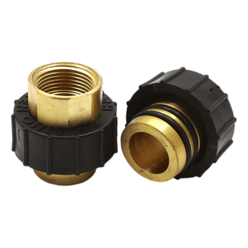 Flo-Link Double O-Ring x 1 Brass Female Pipe Thread Adapters -- Set of 2